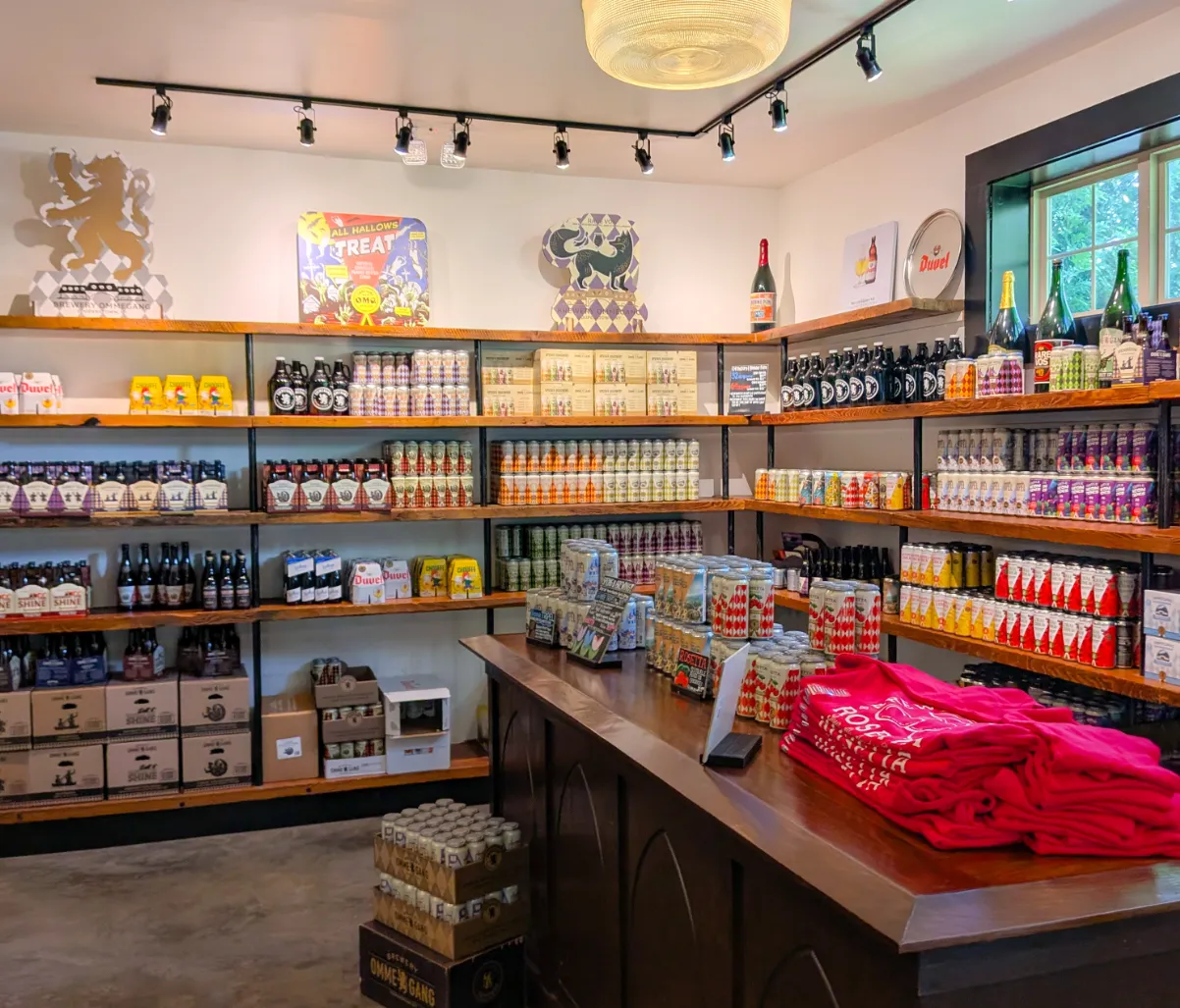 More to-go beers in mercantile