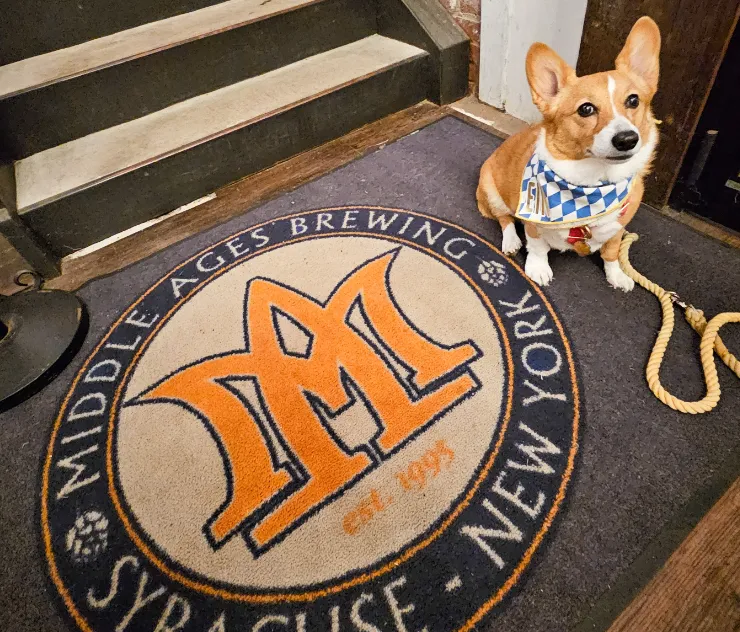 Ein on the front mat