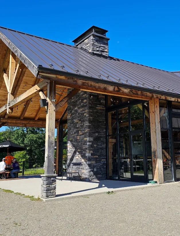 Patio stage and event space access